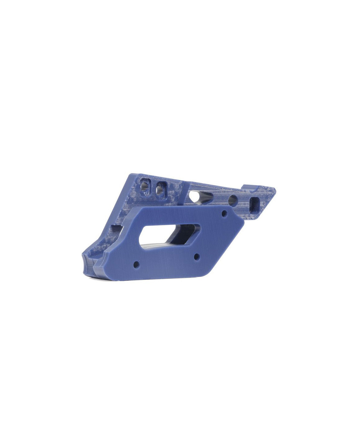 Side view of the bleu chain guide in UHMW plastic for Husqvarna