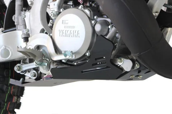 Yamaha YZ250 (2005-25) YZ250X/WR250 (2016-25) Skid Plate with Linkage Guard – Black
