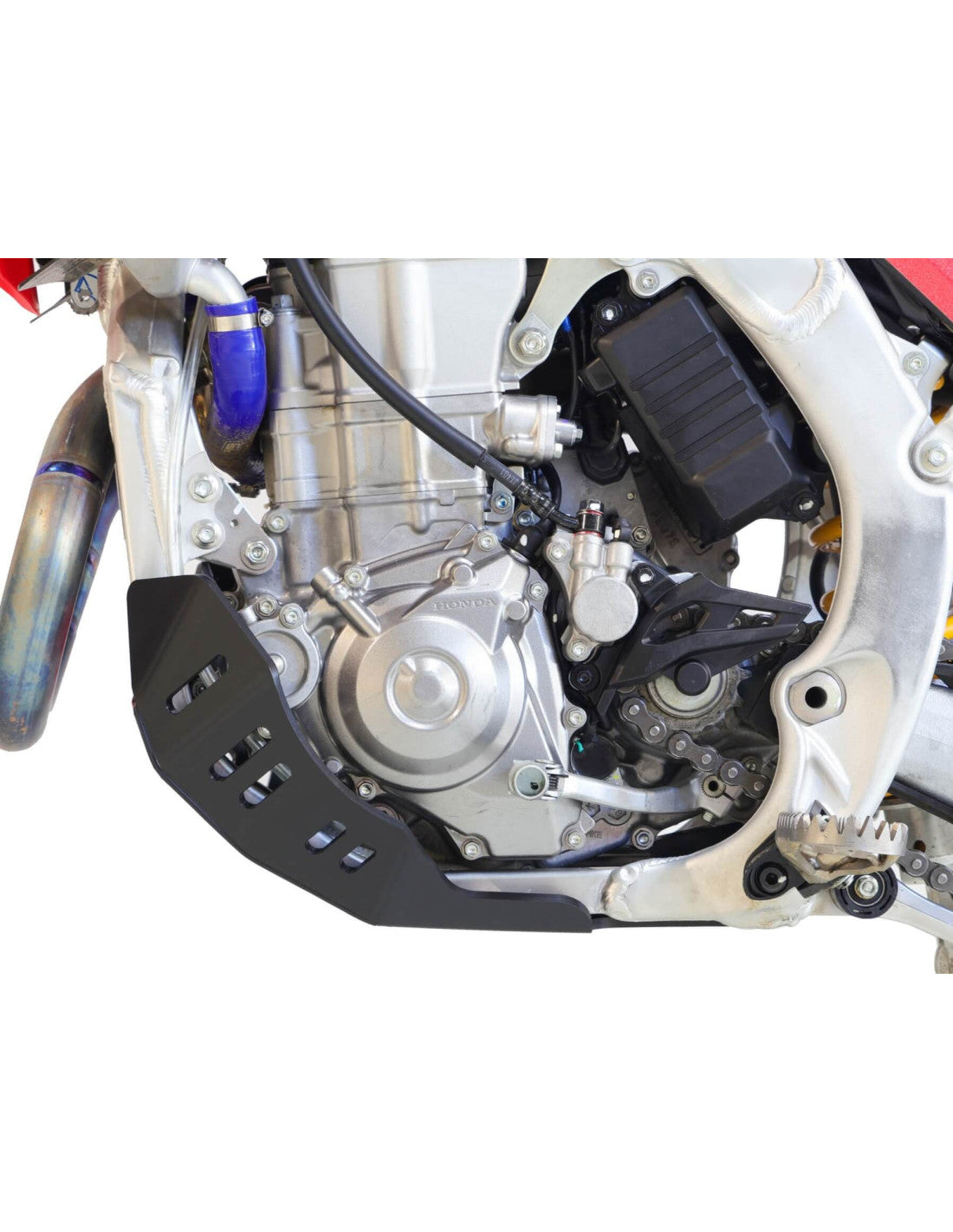 Côté gauche du sabot noir en plastique PEHD 6mm pour Honda CRF450R / CRF450RX
