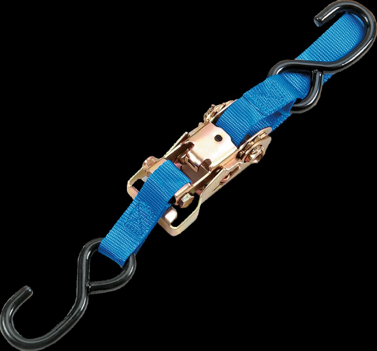 PARTS UNLIMITED HEAVY-DUTY RATCHETING TIE-DOWN WITH BUILT-IN BLUE 3920-0082