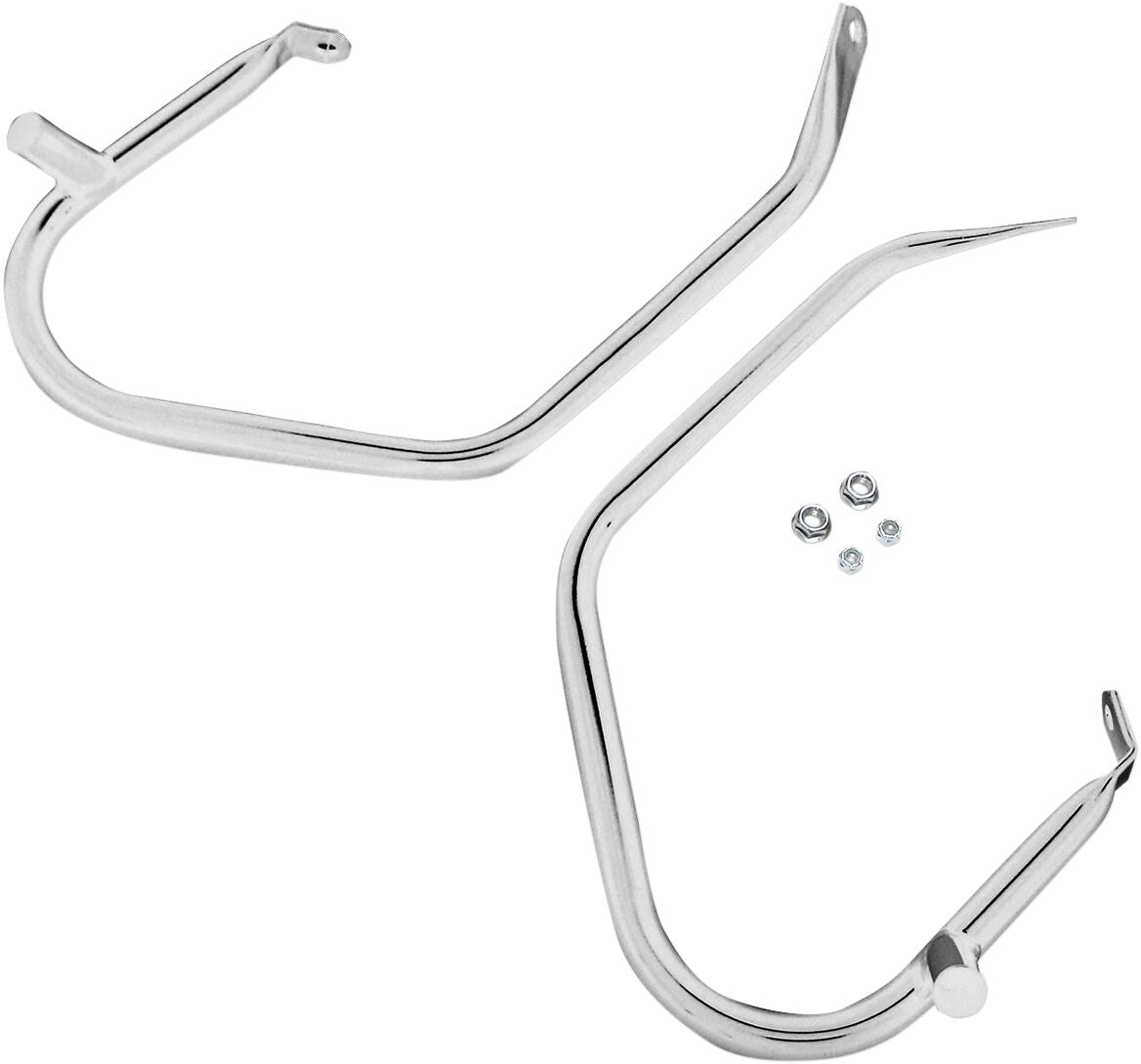 Drag Specialties SADDLEBAG GUARDS LOW-PROFILE CHROME 21040