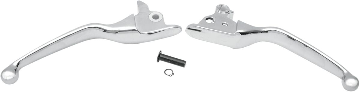 Drag Specialties LEVER SET WIDE BLADE CHROME H07-0585