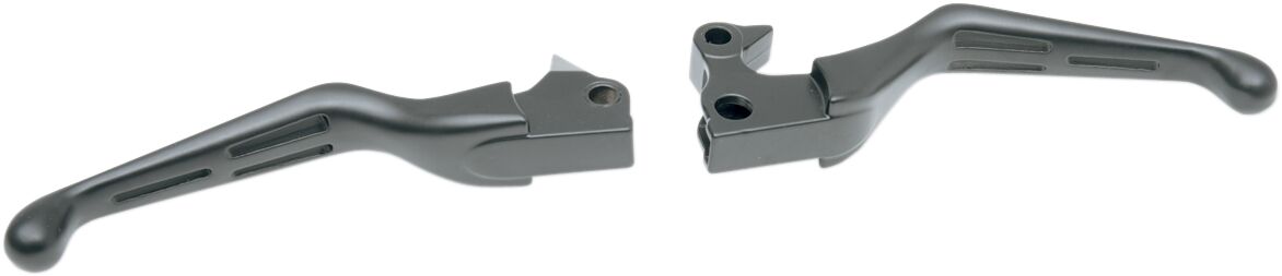 Drag Specialties LEVER SET SLOTTED WIDE BLADE BLACK H07-0589B