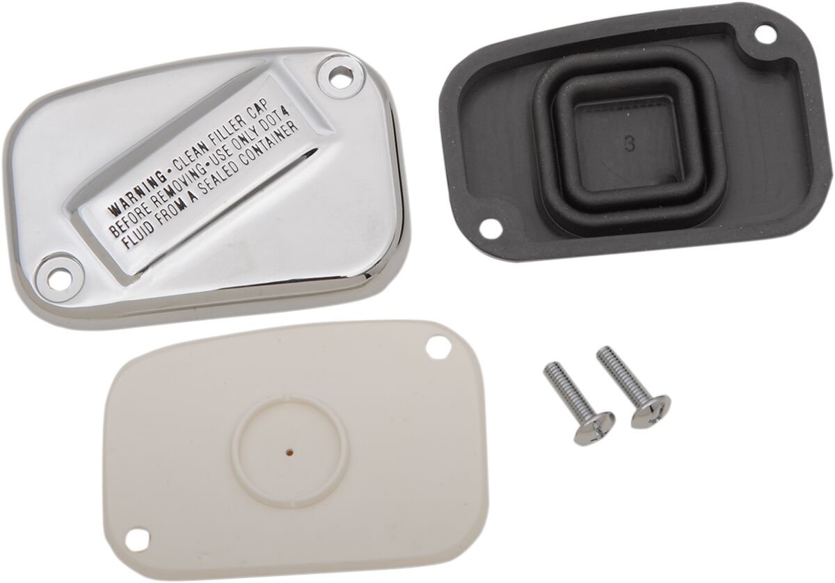Drag Specialties HANDLEBAR MASTER CYLINDER COVER OEM STYLE CHROME 77813