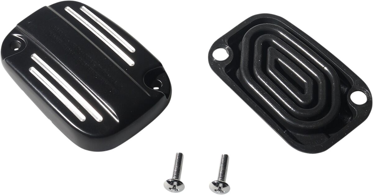 Drag Specialties Black Master Cylinder Cover for '08 - '18 FL 78152