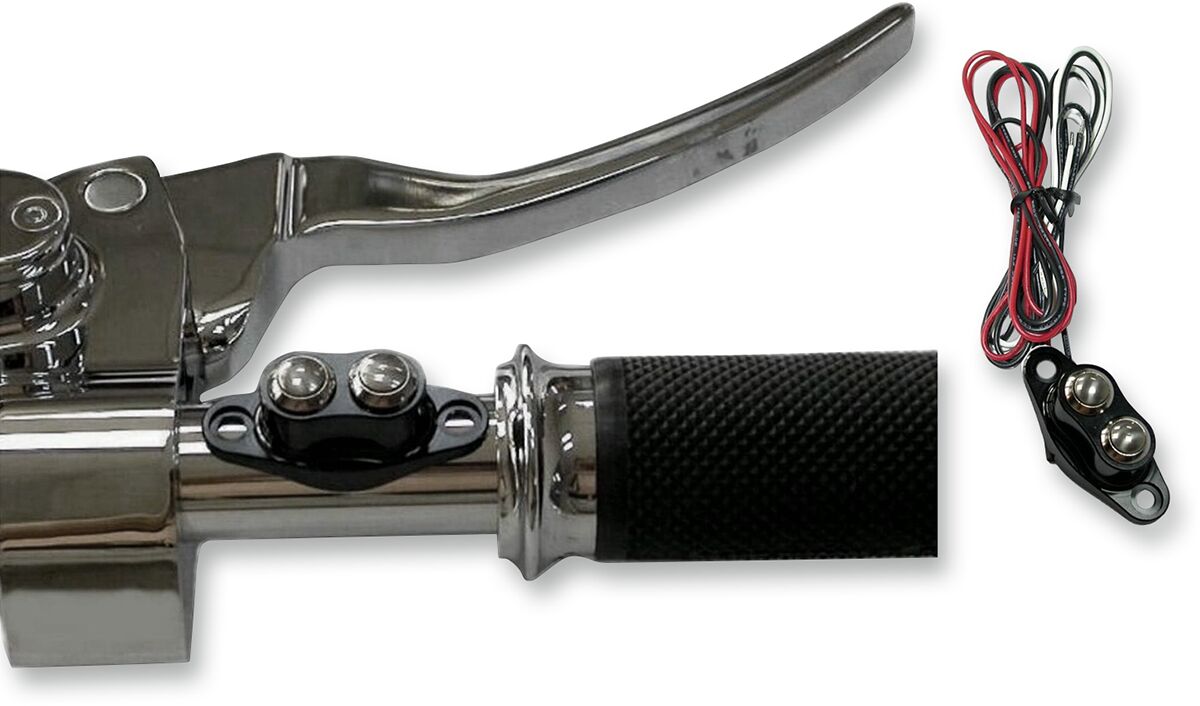 Drag Specialties DUET HANDLEBAR SWITCH KIT BLACK 370492