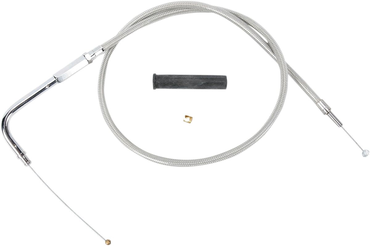 Drag Specialties THROTTLE CABLE STAINLESS STEEL 37" 5332506B