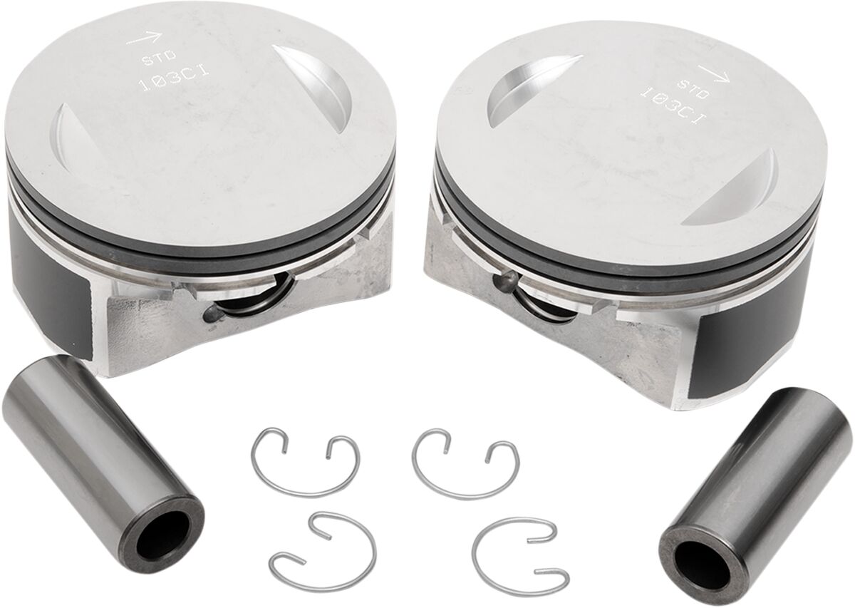 Drag Specialties REPLACEMENT PISTON KIT 103 TWIN CAM STANDARD BORE 21989-07