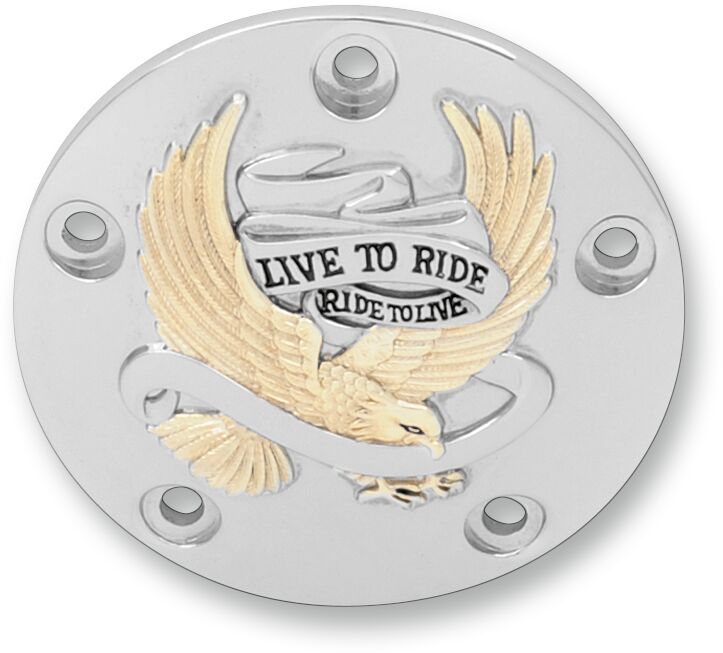 Drag Specialties LIVE TO RIDE POINT COVER GOLD 30-0187GA