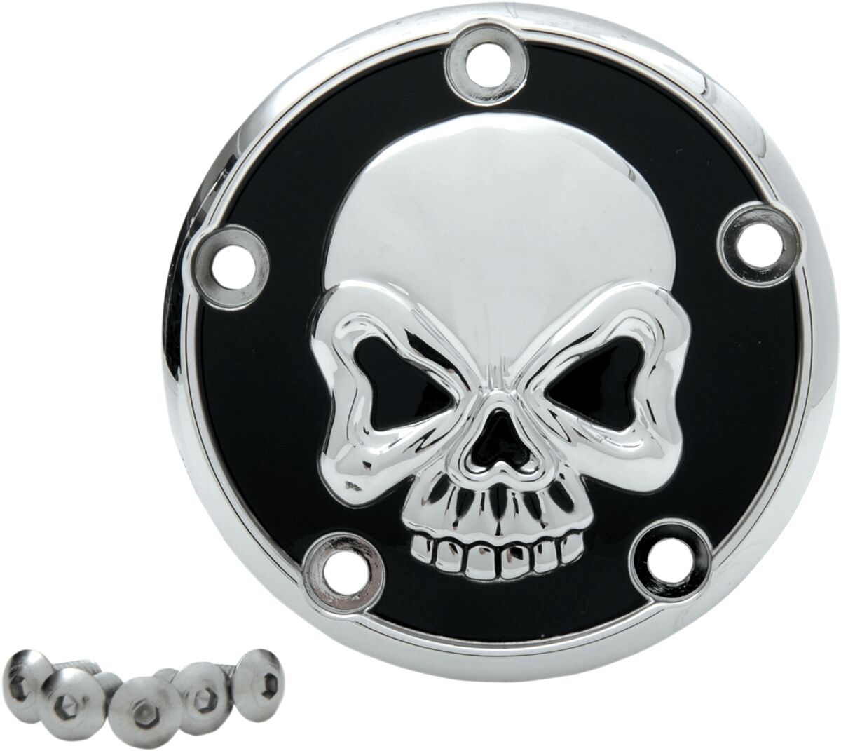 Drag Specialties COVER POINT CHSKULL 5HOLE 301711