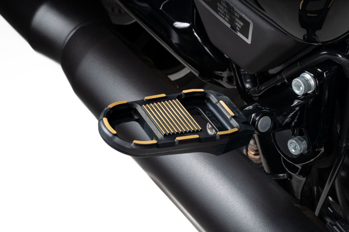 Drag Specialties FOOTPEGS ADJUSTABLE BLACK/GOLD RGK2-B003-BDG