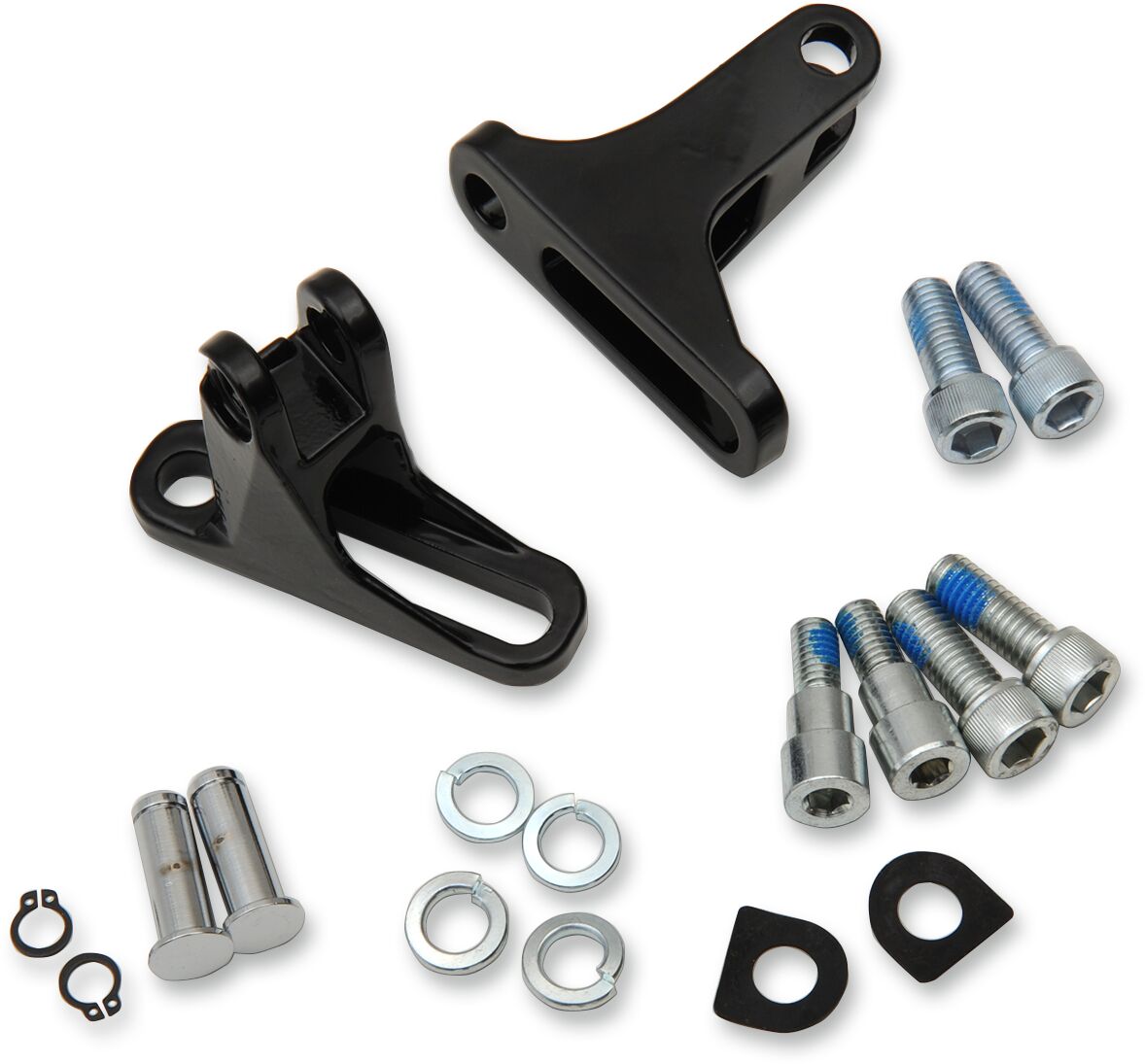 Drag Specialties MOUNT KIT SHORT PASSENGER FOOTPEG GLOSS BLACK 77825BS4