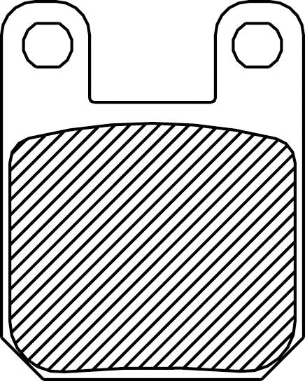 Drag Specialties BRAKE PAD-DRAG SINTERD FAD115HH