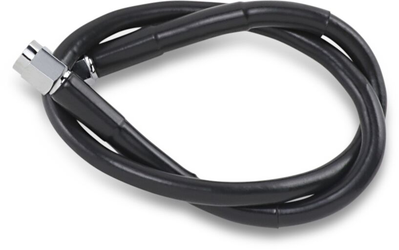 Drag Specialties UNIVERSAL BRAKE LINE BLACK VINYL COATED STAINLESS STEEL DOT AN-3 21" 821-BLK