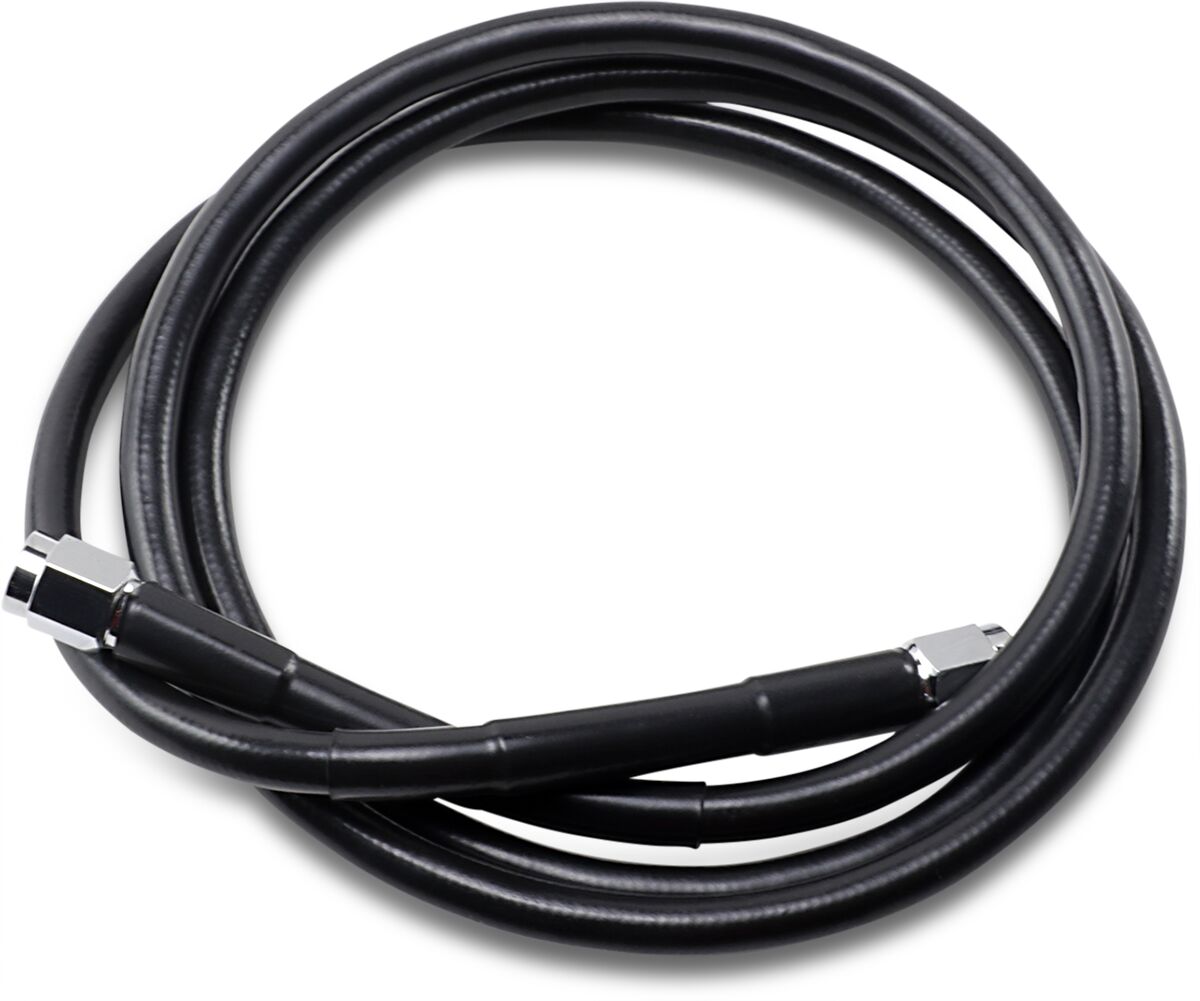 Drag Specialties UNIVERSAL BRAKE LINE BLACK VINYL COATED STAINLESS STEEL DOT AN-3 52" 852-BLK