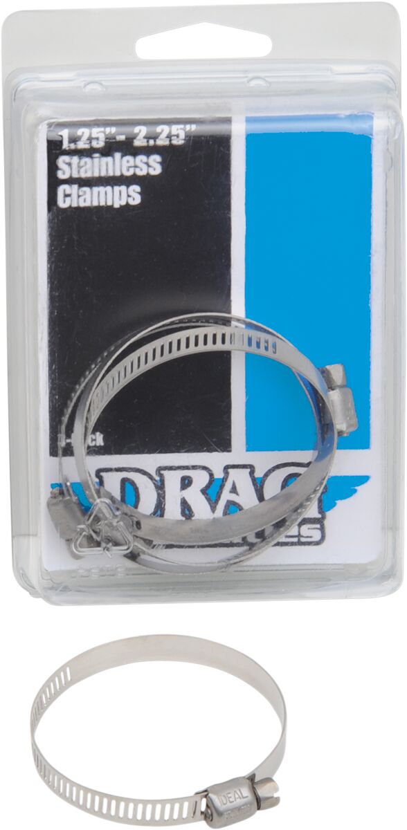 Drag Specialties STAINLESS STEEL EXHAUST CLAMP 1.25-2.25" 114-6228