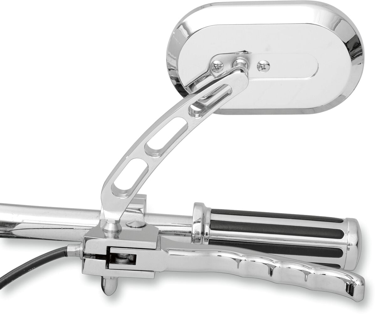 Drag Specialties MIRROR LARGE OVAL LEFT CHROME 60-6232LBL1