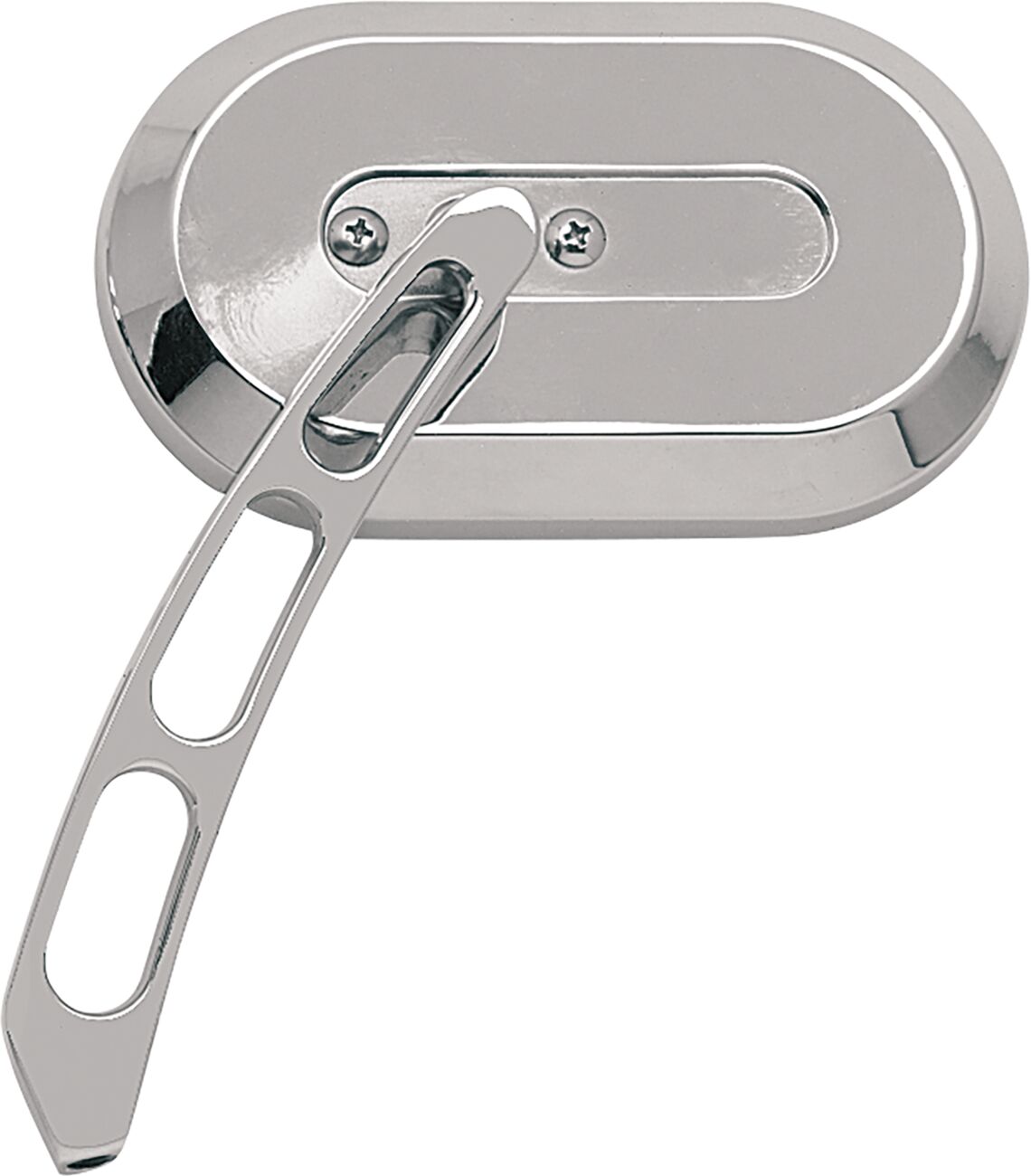 Drag Specialties MIRROR LARGE OVAL RIGHT CHROME 60-6232RBL1