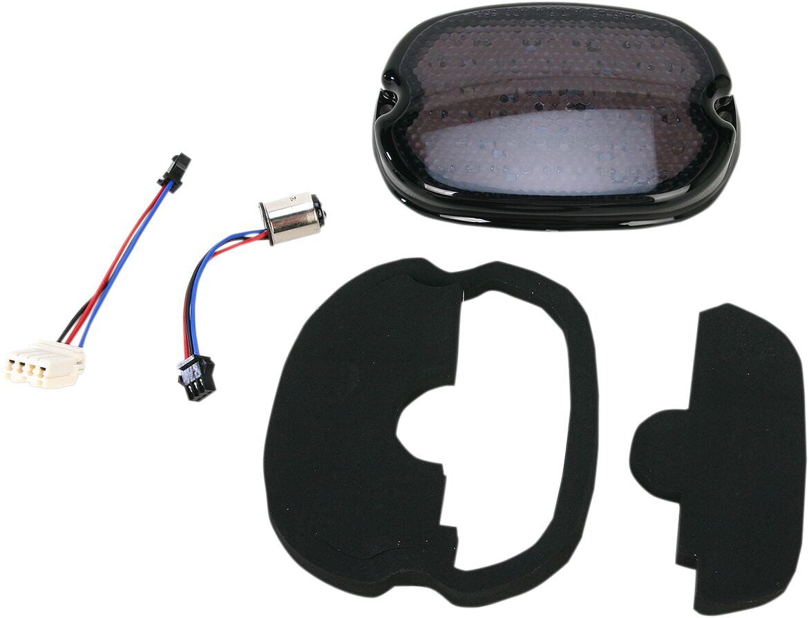 Drag Specialties TAILLIGHT LOW-PROFILE LED SMOKE LENS W/O TAGLIGHT L24-0436MLED