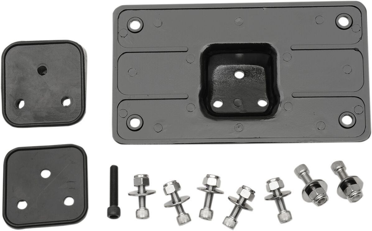 Drag Specialties MOUNT LICENSE PLATE BLACK 090204