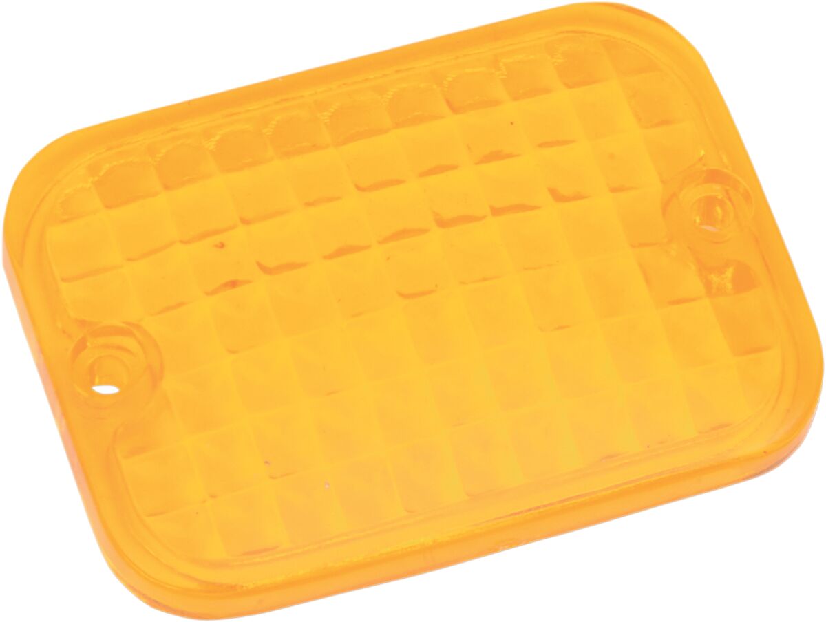 Drag Specialties REPLACEMENT LENS RECTANGULAR MARKER LIGHT AMBER 165177