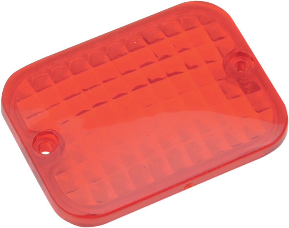 Drag Specialties REPLACEMENT LENS RECTANGULAR MARKER LIGHT RED 165176