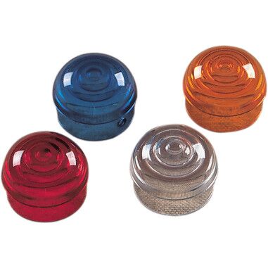 Drag Specialties REPLACEMENT AMBER LENS FOR CHROME MARKER LIGHTS 20-6589-ALE