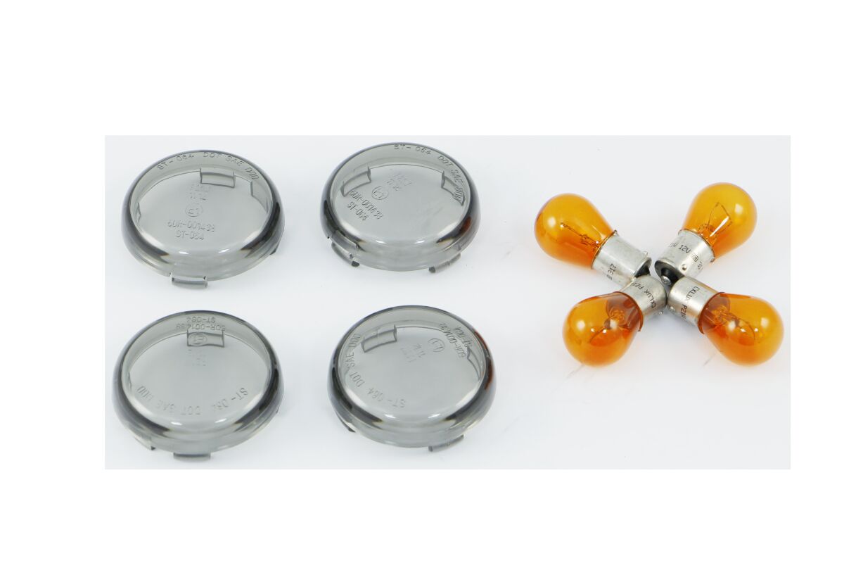 Drag Specialties SMOKED BULLET LENS 00-14 12-0201ME