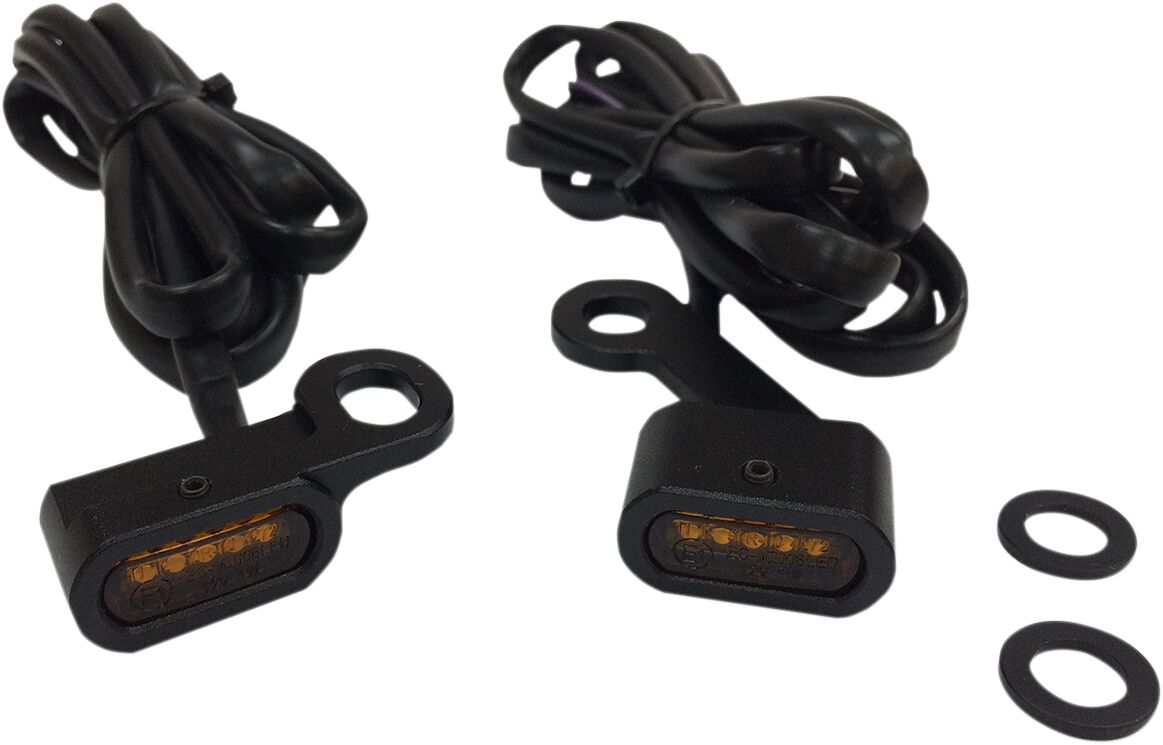 Drag Specialties LIGHTS MARKER HANDLEBAR BLACK/AMBER LED L22-0231MBAENU