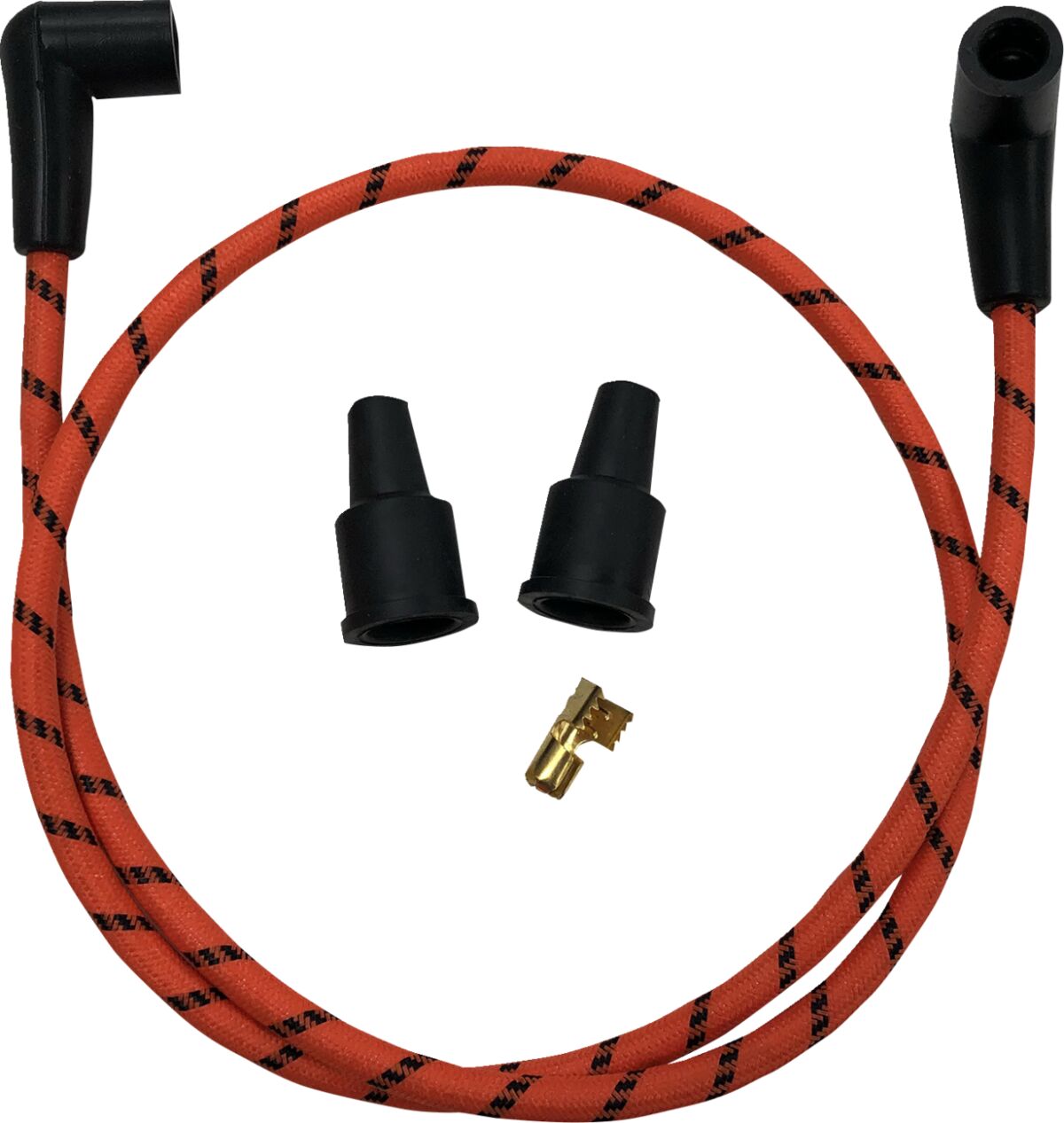 Drag Specialties WIRES ORG/BLK BRAID 40177