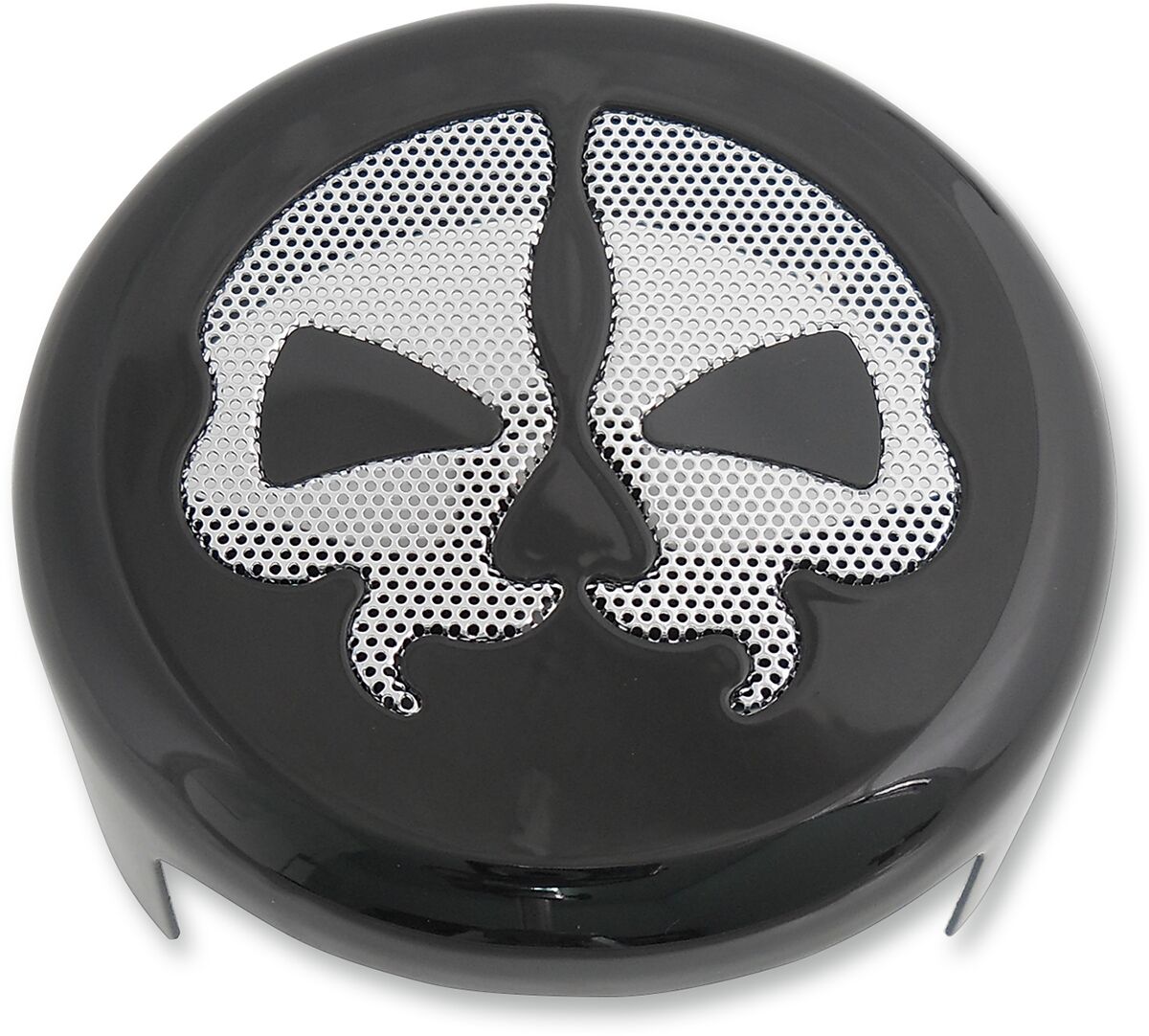 Drag Specialties COVER HORN SKULL BLACK 78047B