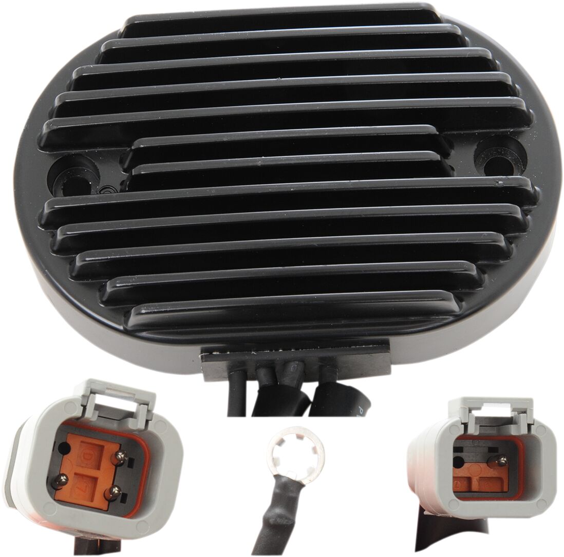Drag Specialties SOLID-STATE REGULATOR BLACK 74540-07
