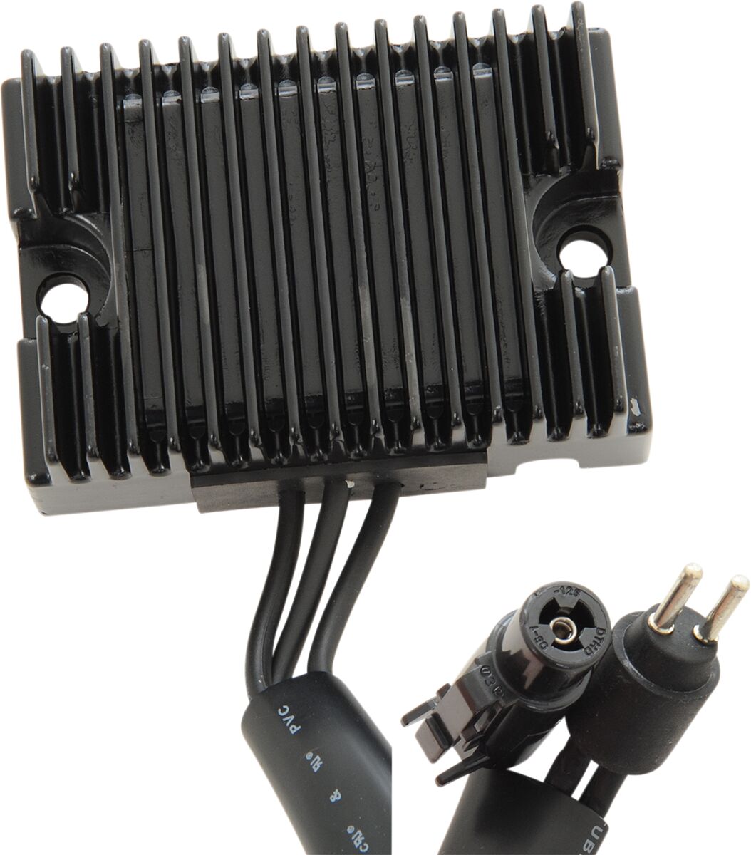 Drag Specialties SOLID-STATE REGULATOR BLACK 74523-94BK