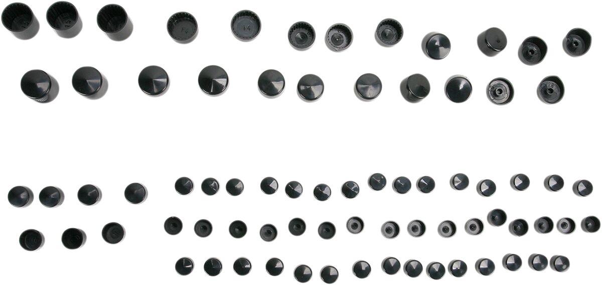Drag Specialties BOLT COVER KIT STANDARD BLACK 352007