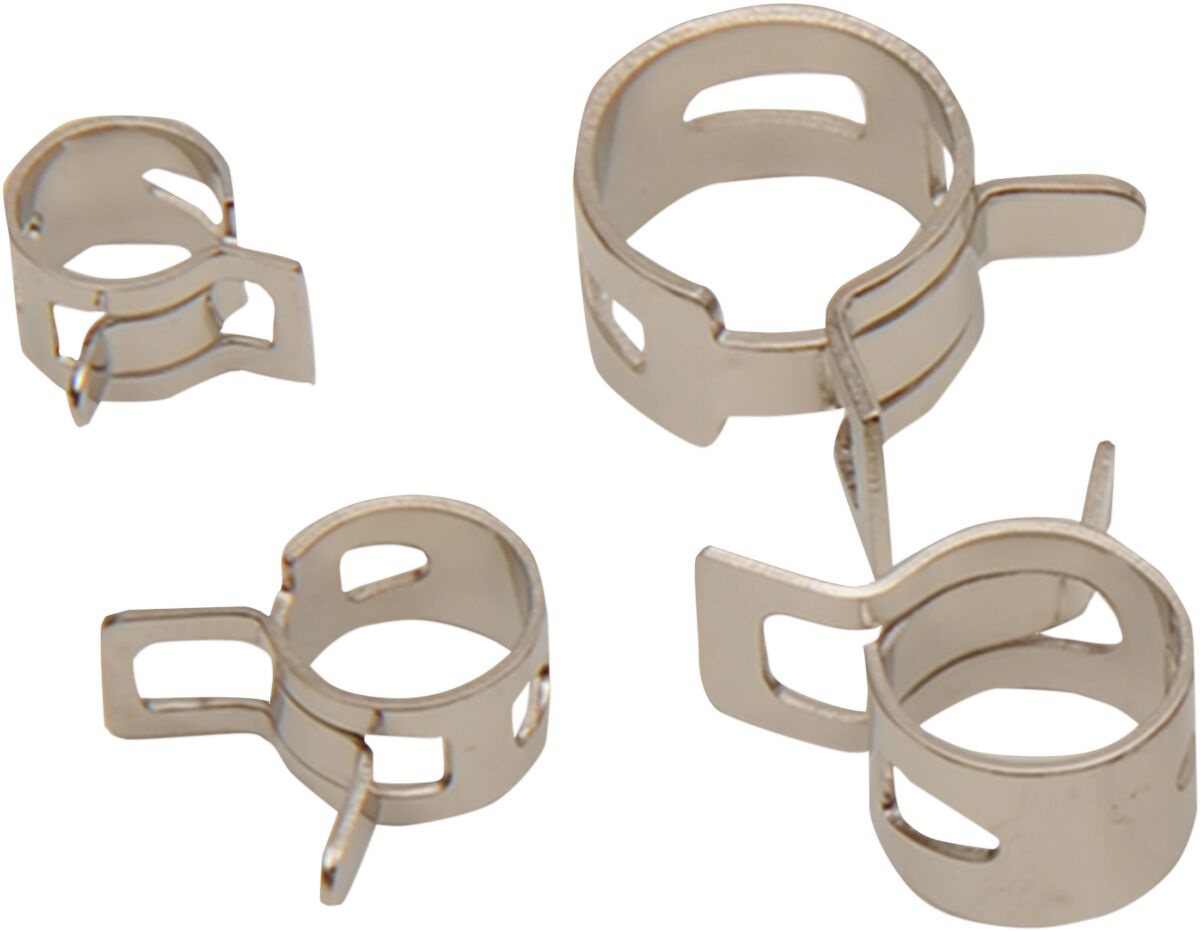 Drag Specialties SPRING CLAMPS ASSORTMENT CHROME T03-6240K-20