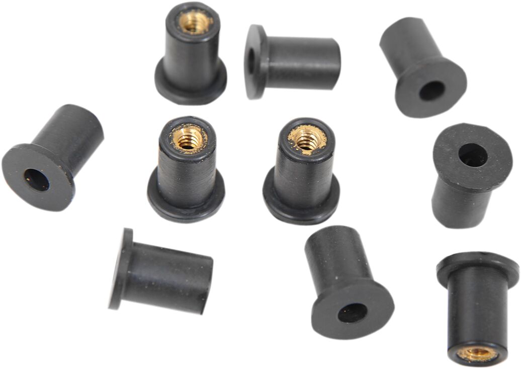 Drag Specialties NUT WELL (5210)6-32 10PK 62304