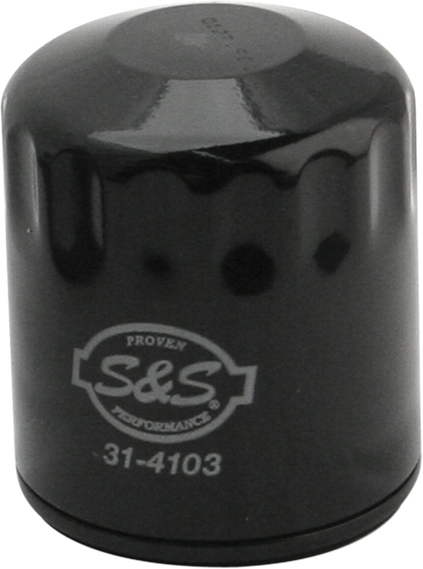 S&S CYCLE FILTER OIL W/OR BLK 99-UP 31-4103