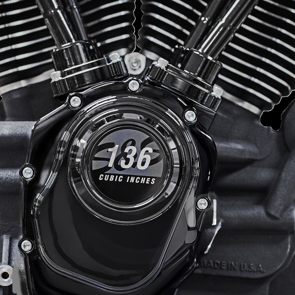 S&S CYCLE Engine 136 Blk w/550G Cam OilCool RaceOnly M8 17-23 Touring 310-1289