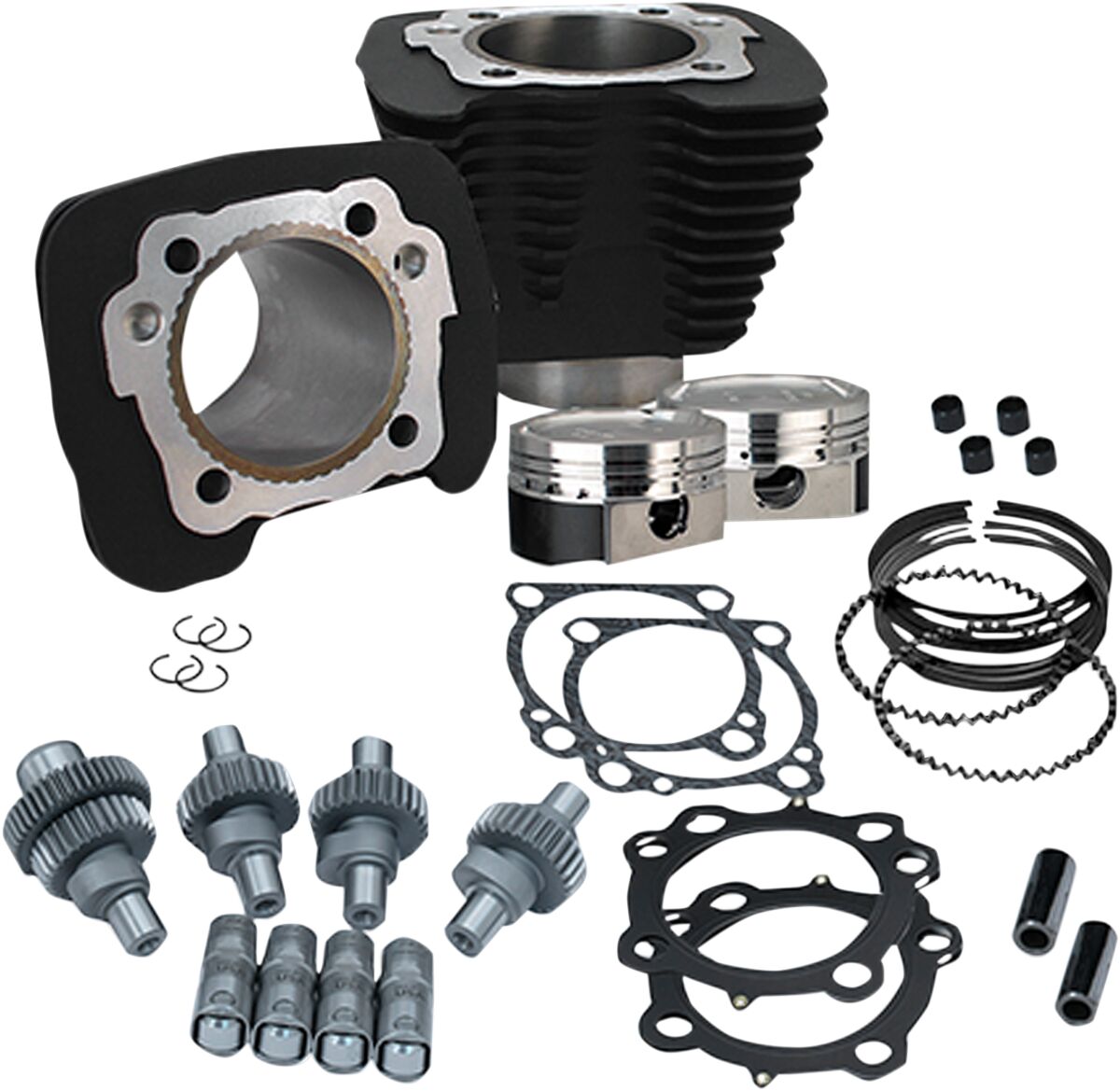 S&S CYCLE HOOLIGAN KIT 883CC TO 1200CC BLACK 910-0699