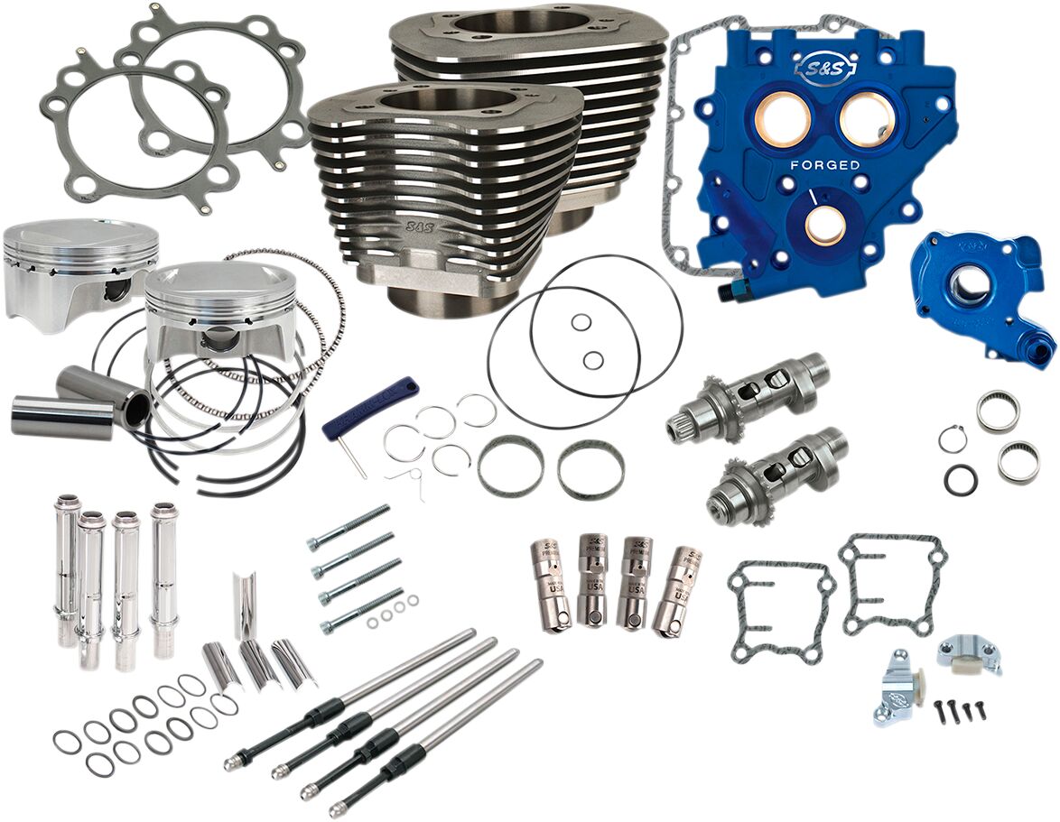 S&S CYCLE POWER PACKAGE 110" CHAIN DRIVE CAM BLACK 330-0668