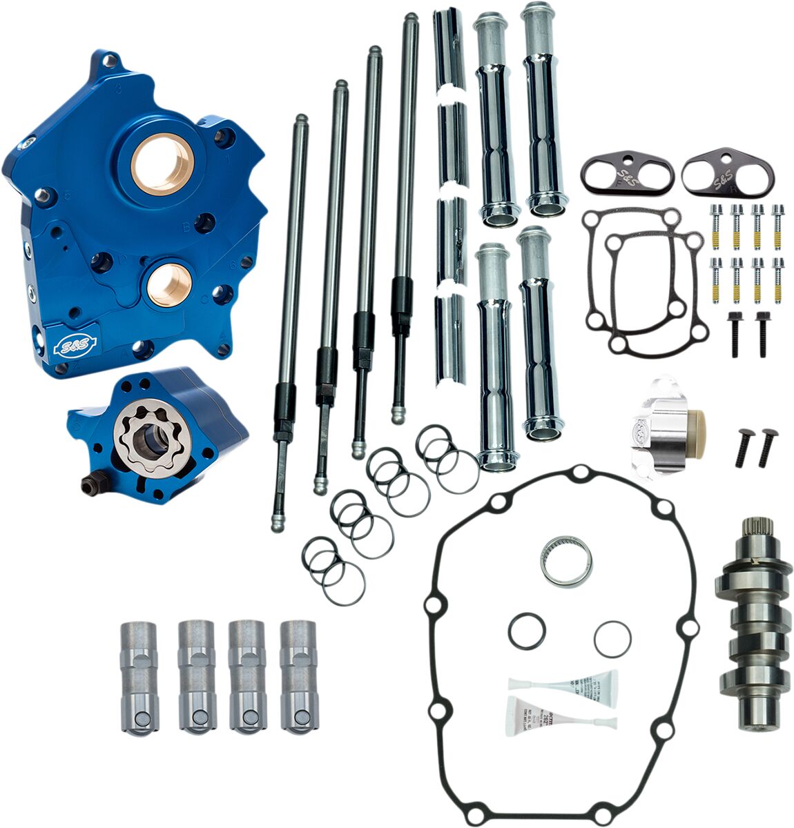 S&S CYCLE CAM CHEST KIT CHRM PUSH TUBES 310-1003C