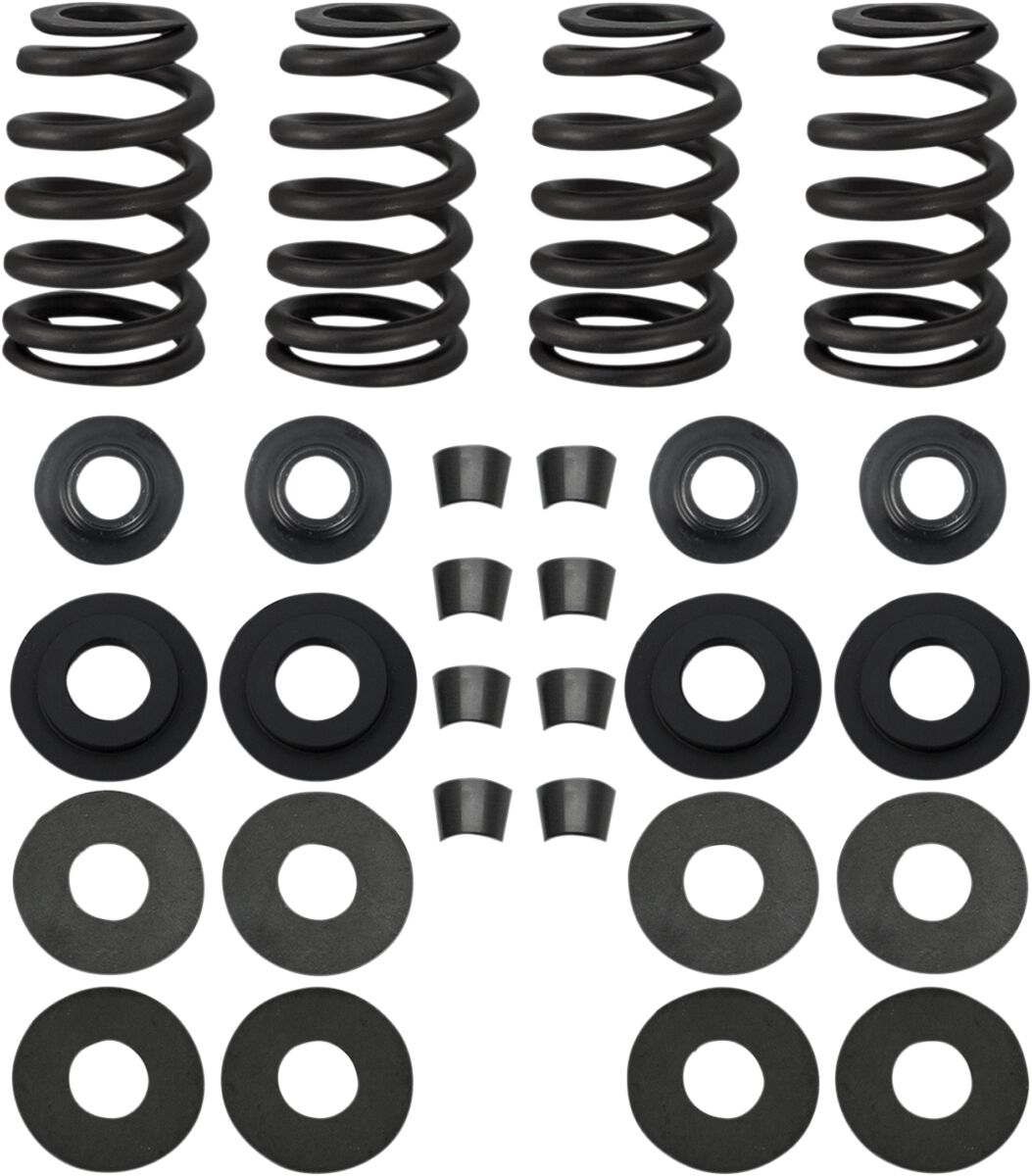 S&S CYCLE SPRING,KIT,VALVE,STREET PERFORMANCE,CONICAL ROUND WIRE,.585", 900-0593