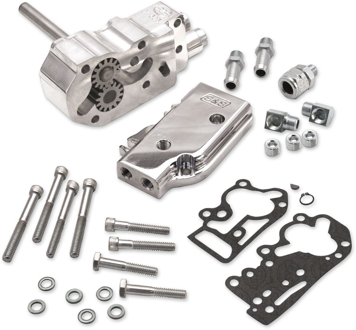 S&S CYCLE OIL PUMP UNIVERSAL BILLET POLISHED 31-6205