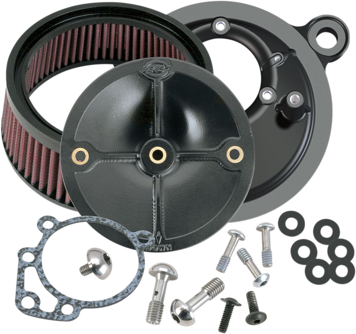 S&S CYCLE STEALTH AIR CLEANER W/O COVER FOR SUPER E-G CARB 170-0057