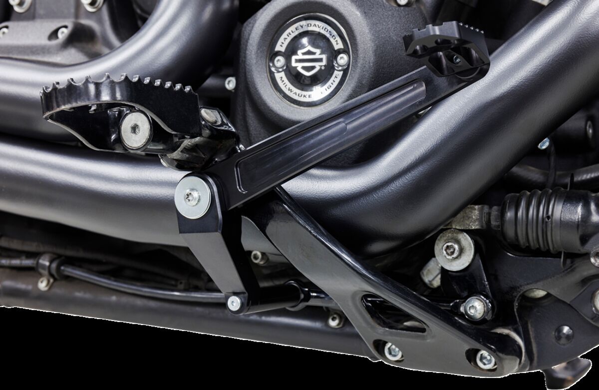 S&S CYCLE Brake Pedal mid-mount Black M8 Softail 560-0370