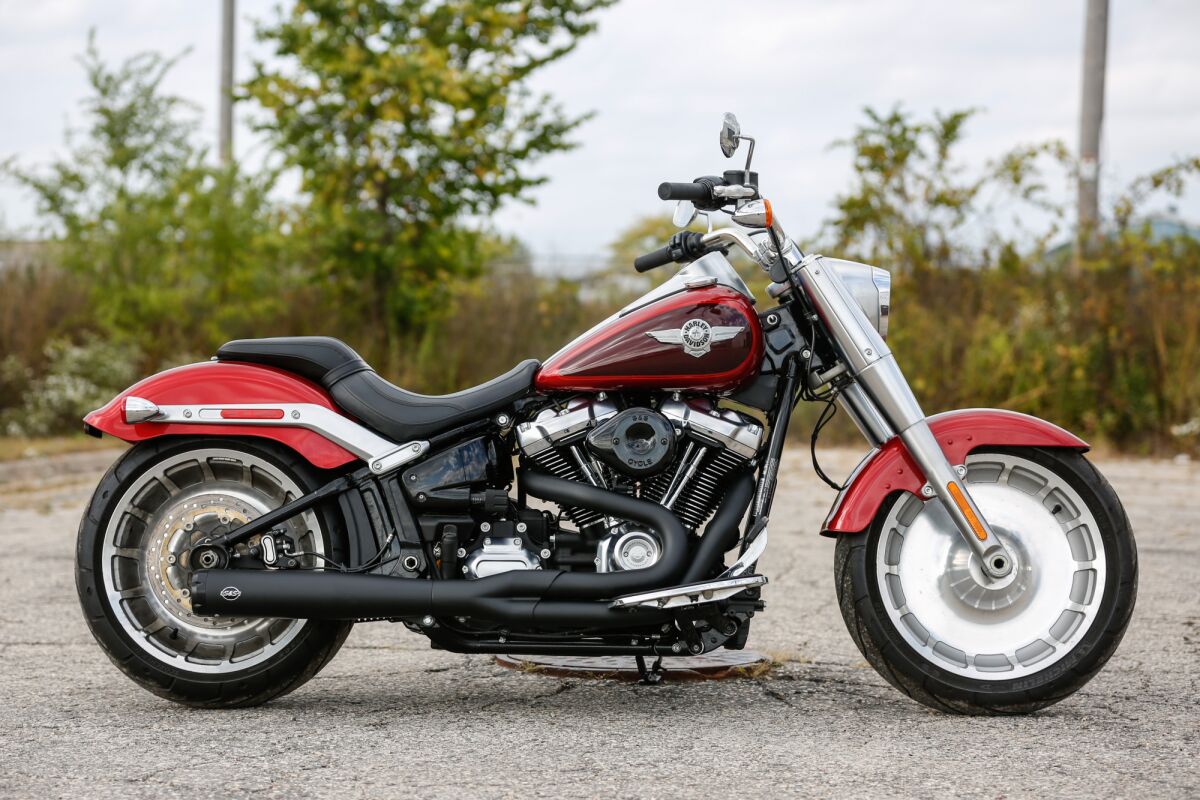 S&S CYCLE 2-1 Exhaust - Black - M8 Softail 550-0857