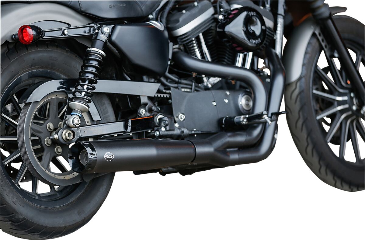 S&S CYCLE 2:1 Exhaust - Black - '07-'13 XL 550-0951