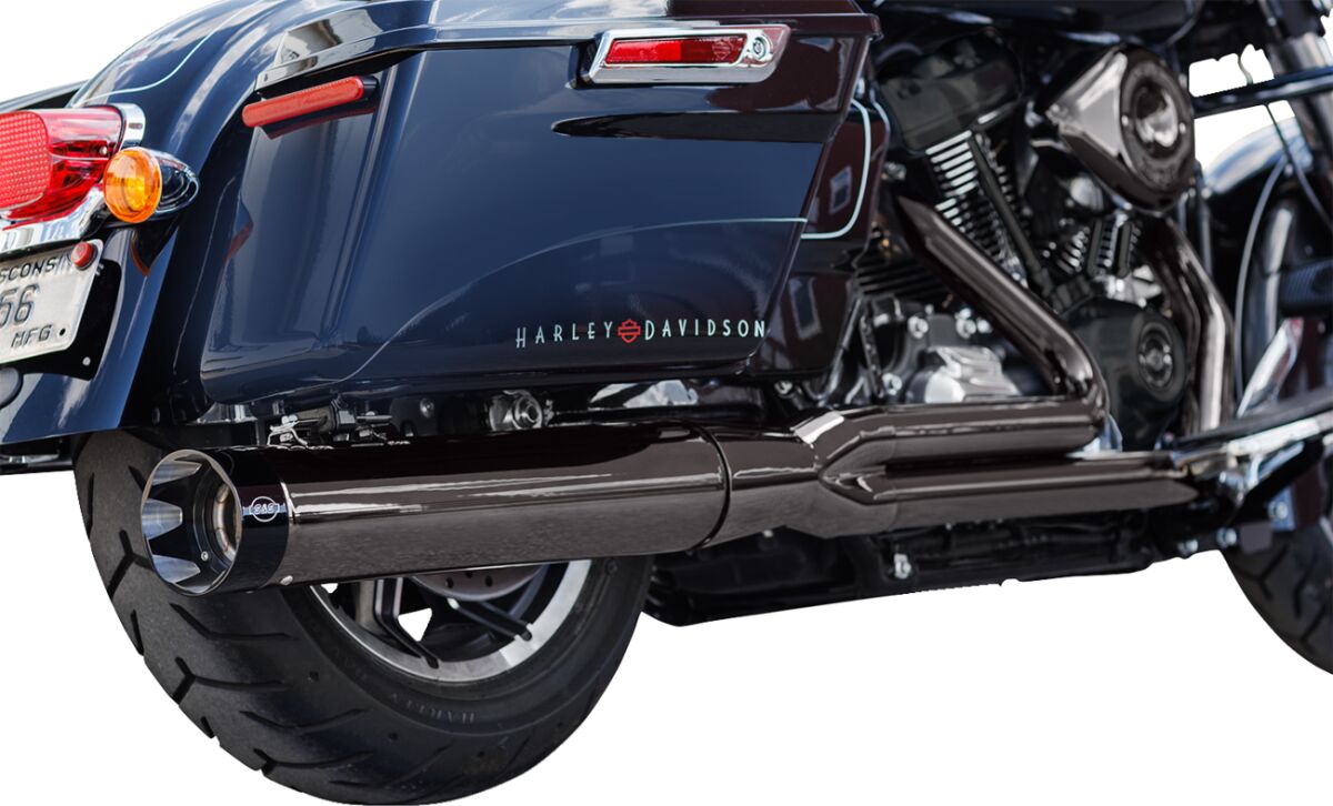 S&S CYCLE Exhaust 2:1 Sidewinder, Lava Chrome, Race Only, 2017-2023 M8 550-1087