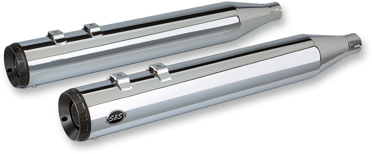 S&S CYCLE MUFFLERS GRAND NATIONAL SLIP-ON CHROME 550-0693