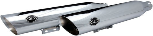 S&S CYCLE MUFFLER SLIP ON SLASH-CUT CHROME 550-0739